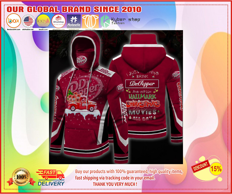 Dr pepper hallmark christmas movies all day 3d hoodie 3