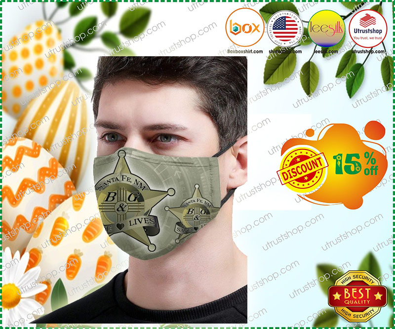 Santa Fe BG and save lives face mask 2