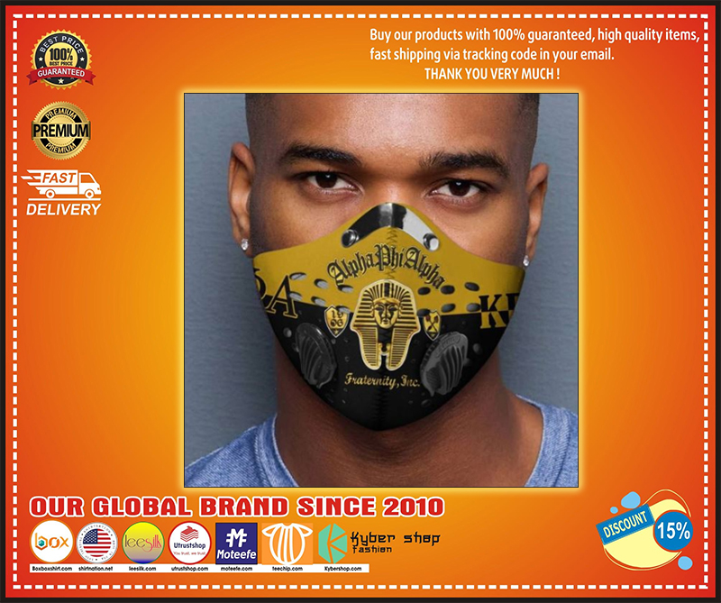 Alpha Phi Alpha fraternity face mask 3
