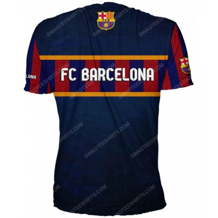 Official fc barcelona full printing shirt - back