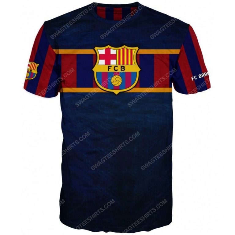 Official fc barcelona full printing shirt - front