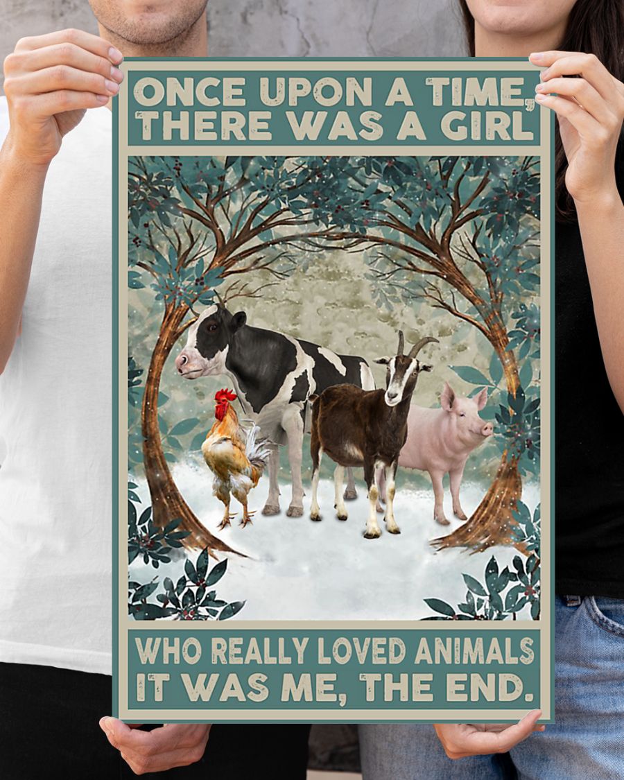 Once upon a time there was a girl who really loved animals poster 2