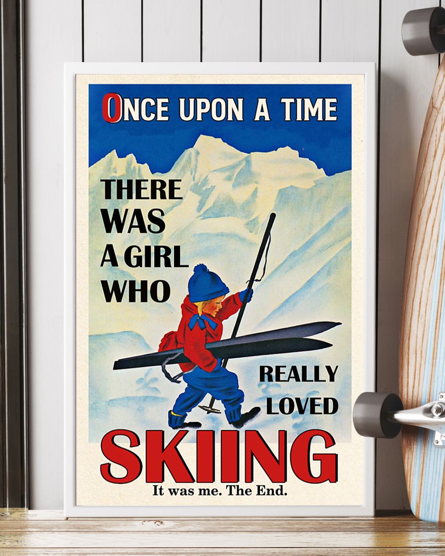Once upon the time There was a girl who love Skiing poster 3