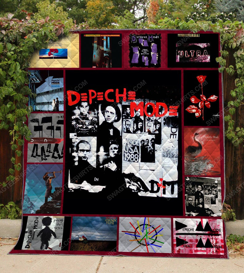 Vintage rock band depeche mode albums cover full printing quilt 1