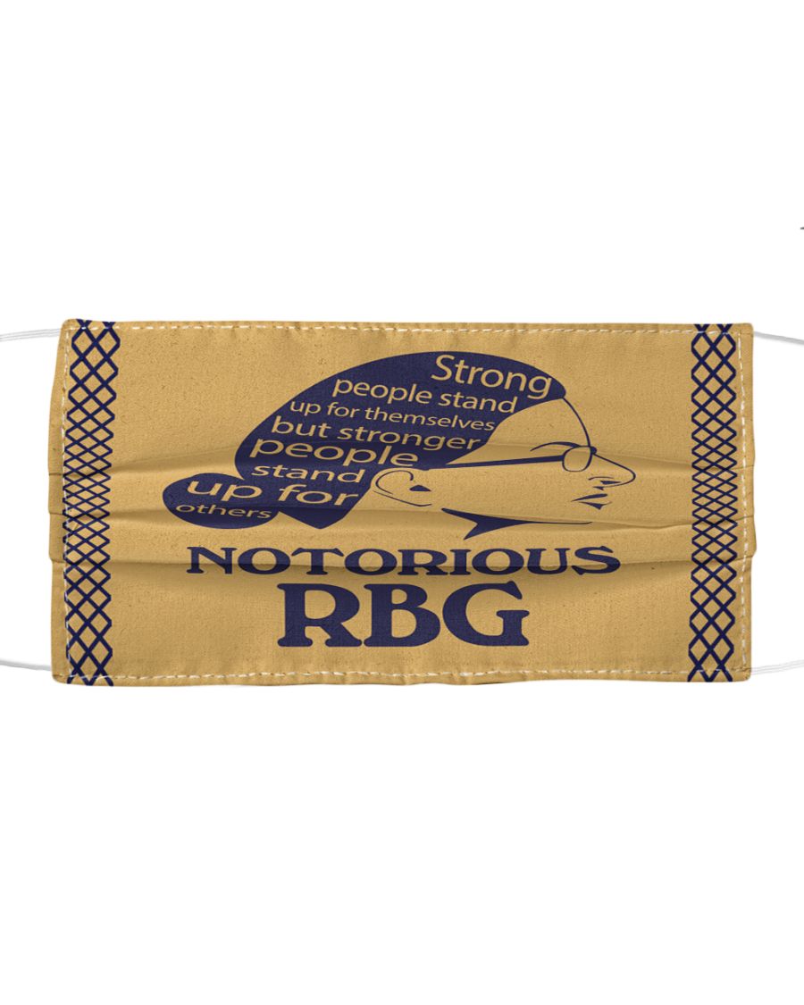 Notorious rbg strong people stand up face mask 2