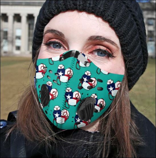 Nurse heart filter activated carbon Pm 2.5 Fm face mask