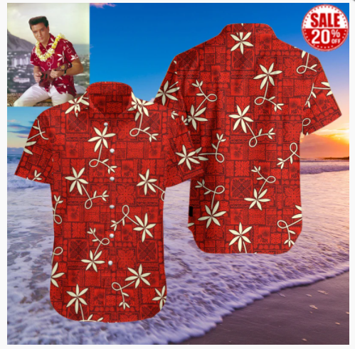 Elvis-Presley red hawaiian shirt – BBS