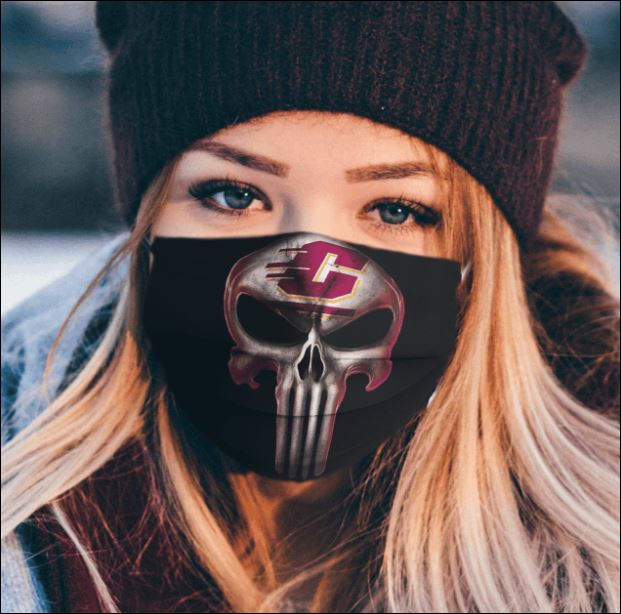 Central Michigan Chippewas The Punisher face mask