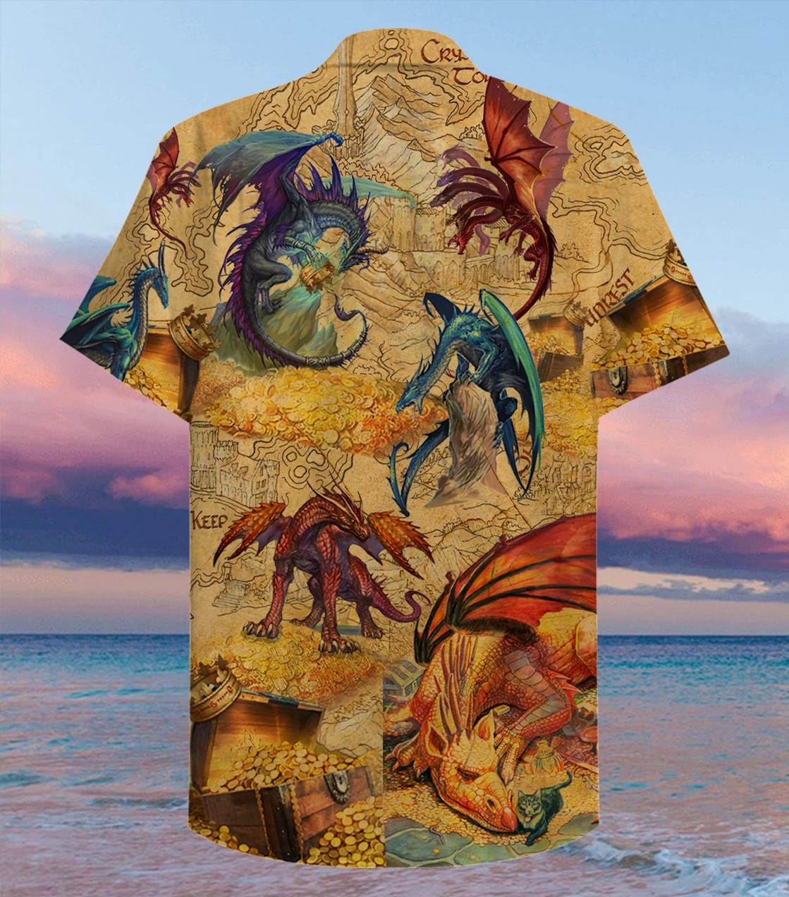 Every treasure is guarded by dragons unisex hawaiian shirt 2