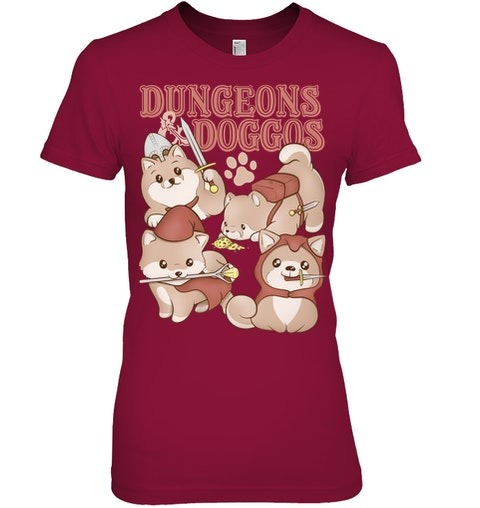 Dungeons and Doggos lady shirt