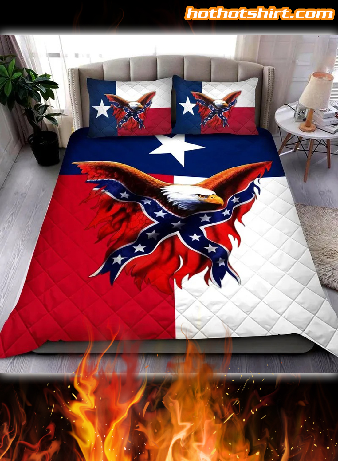 Texas Confederate American Bedding Set