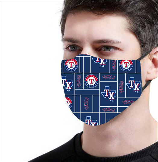 Texas Rangers logo face mask 3D – dnstyles
