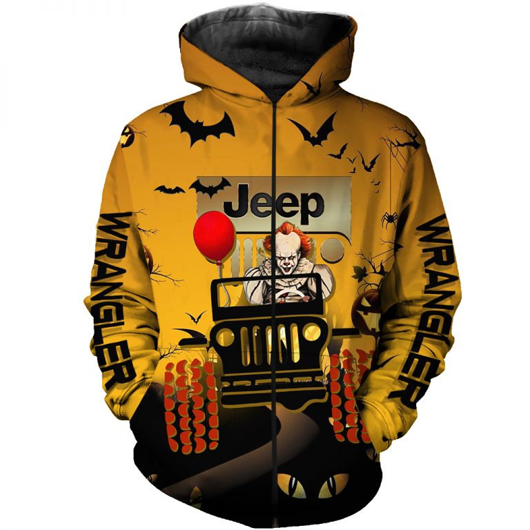 Pennywise Jeep Car Halloween 3D All Over Print Shirt 3