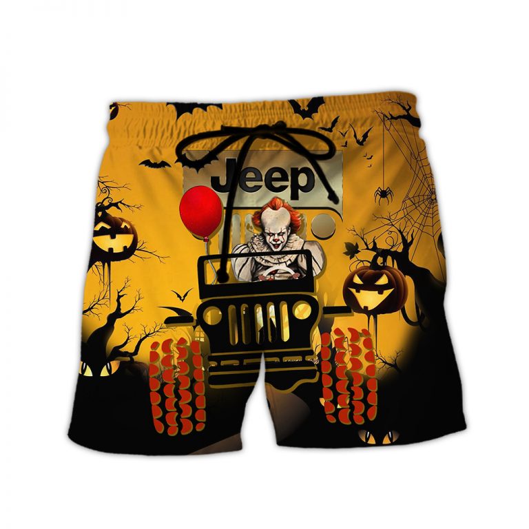 Pennywise Jeep Car Halloween 3D All Over Print Shirt 4