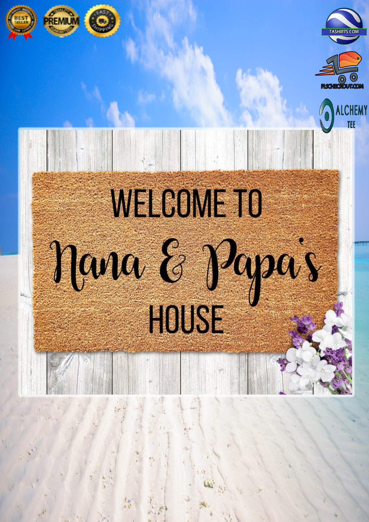 Personalized Customized Welcome to house doormat 1