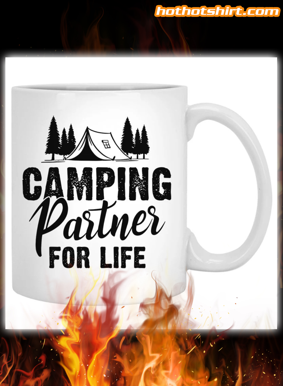 Personalized Custommize Camping Partner for Life Couple Mug 2