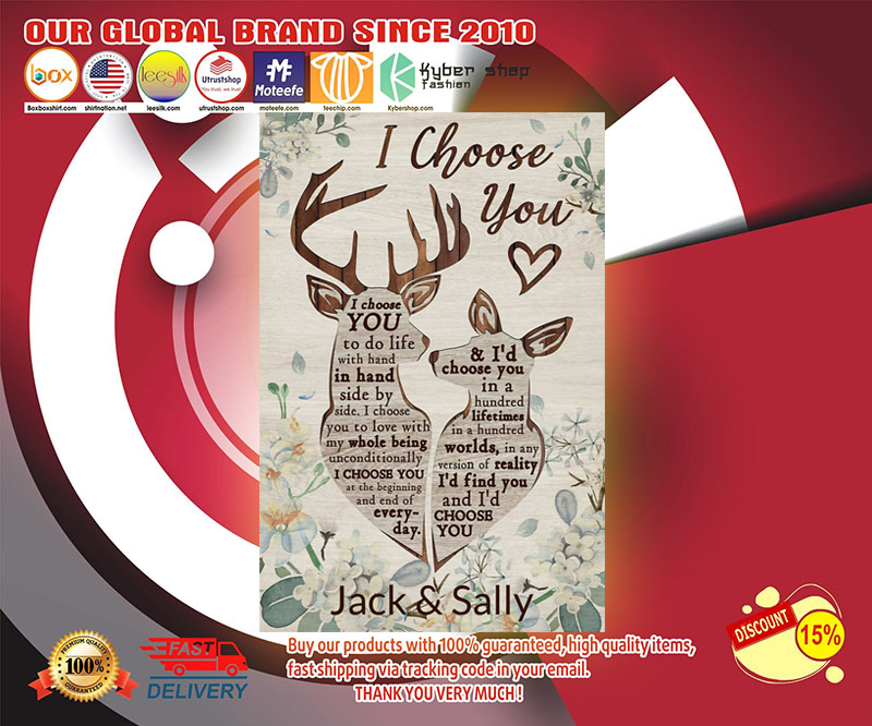 Personalized Deer I choose you poster 4
