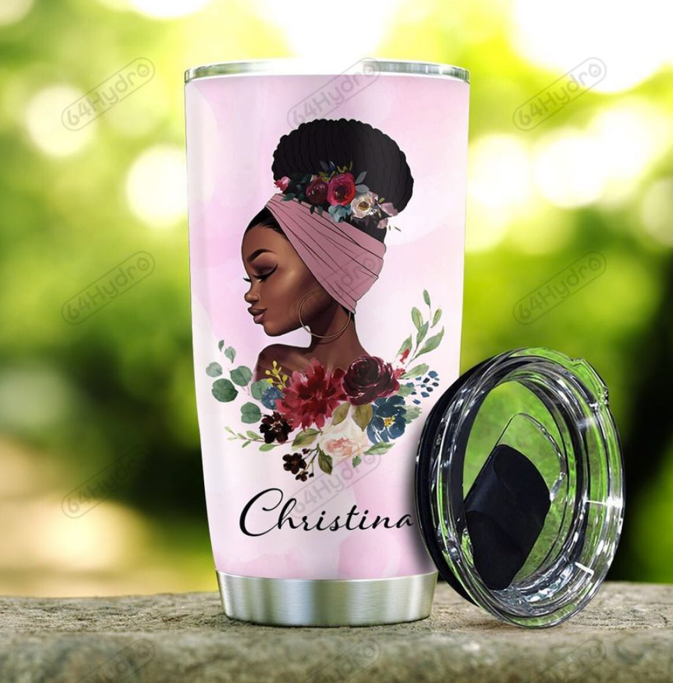 Personalized beauty is not in the face beauty is a light in the heart tumbler 1