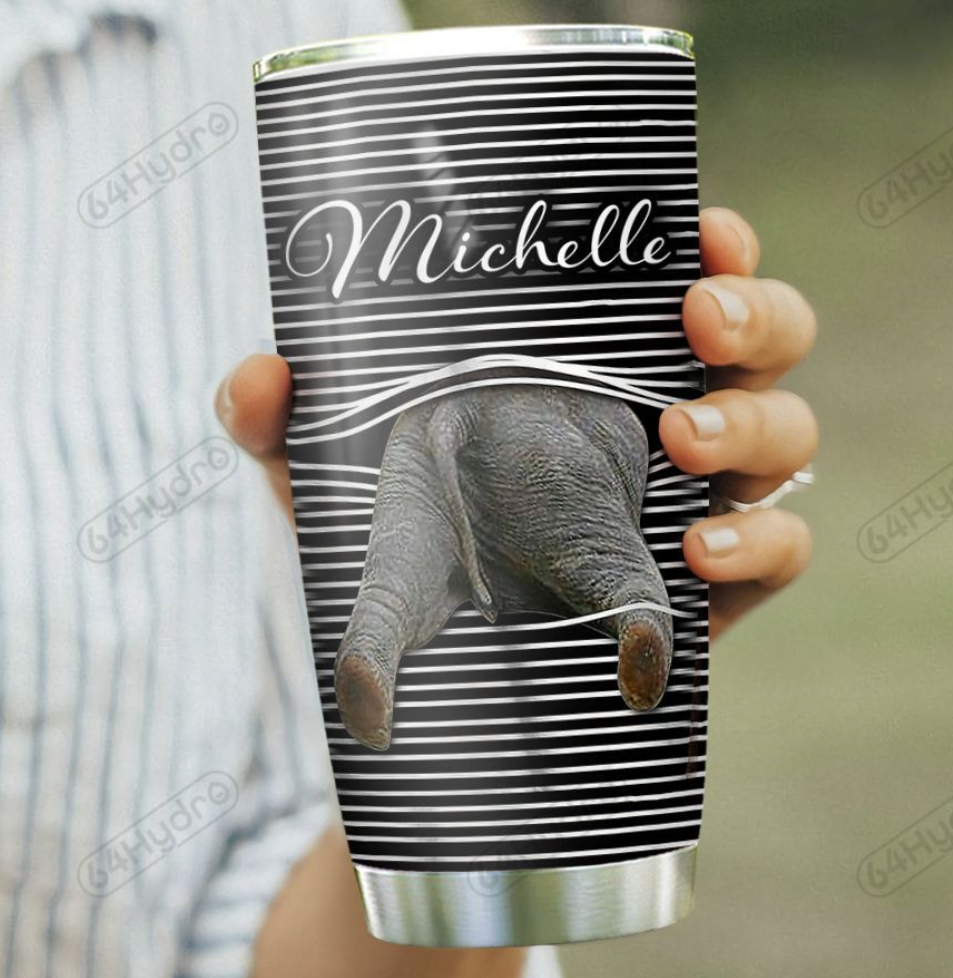 Personalized elephant tumbler - dnstyles