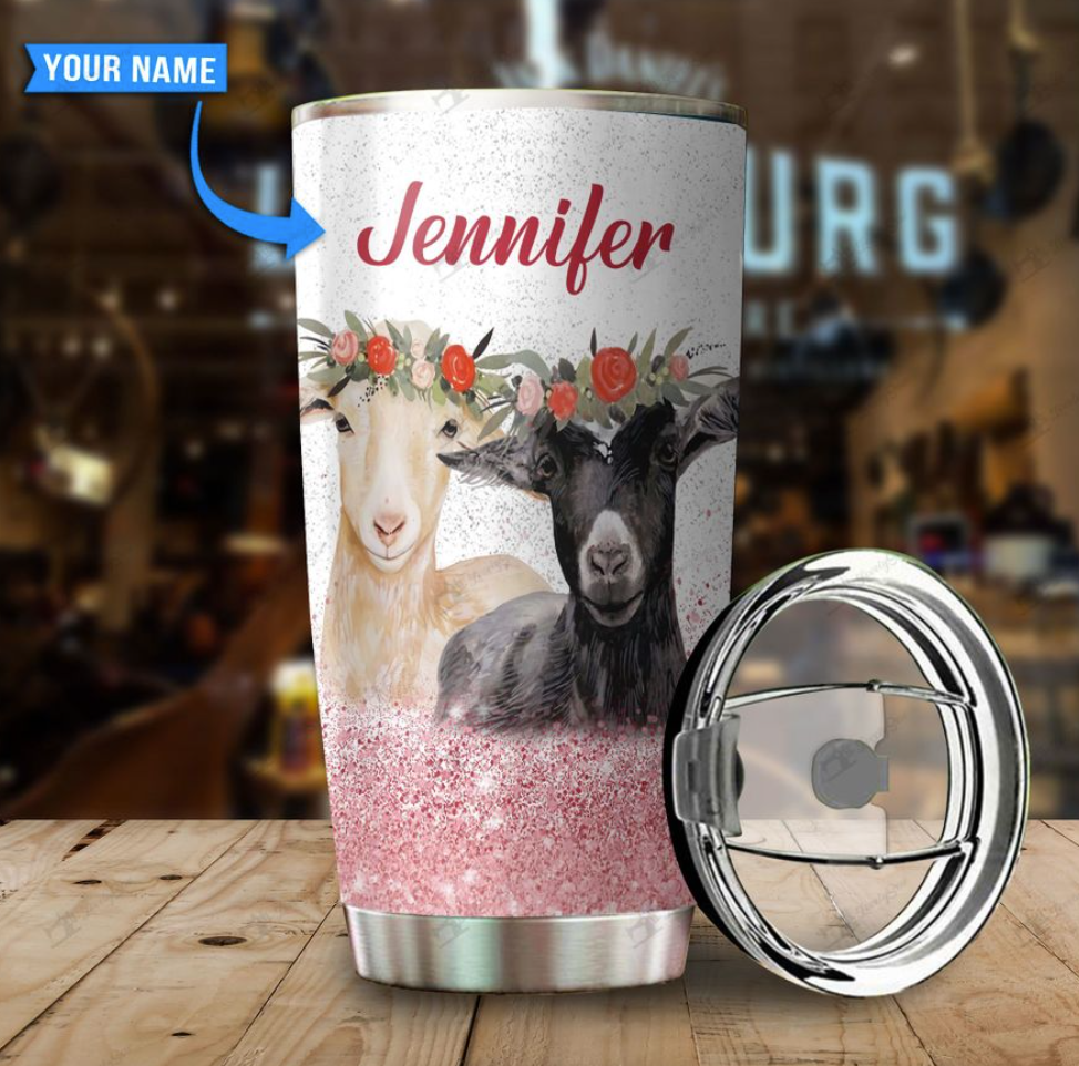 Personalized just a girl who loves goats tumbler - dnstyles