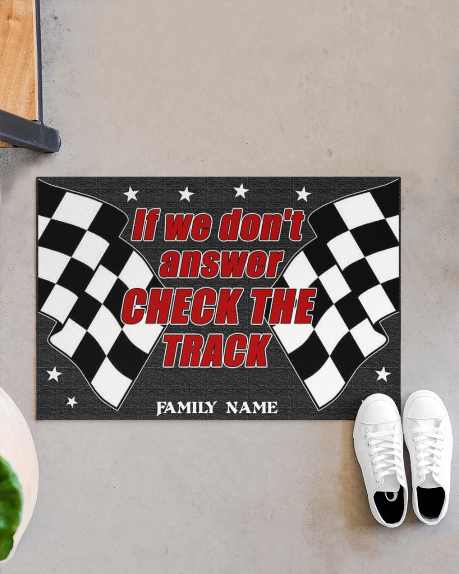 Pesonalized Dirt track racing if we dont answer check the track doormat 1