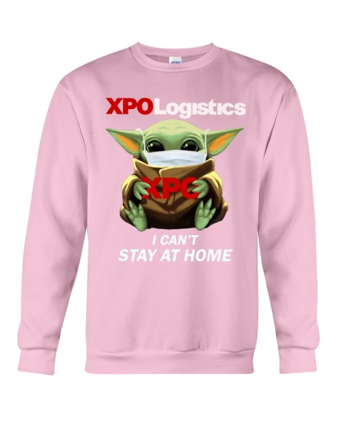 XPO logistics baby Yoda I cant stay at home hoodie