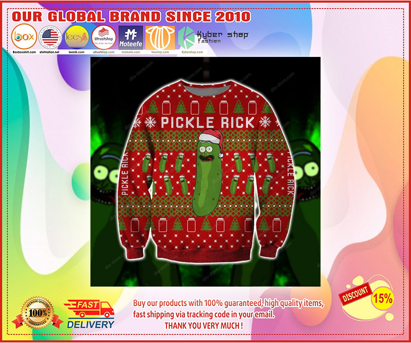 Pickle rick ugly christmas sweater ugly christmas sweater 3