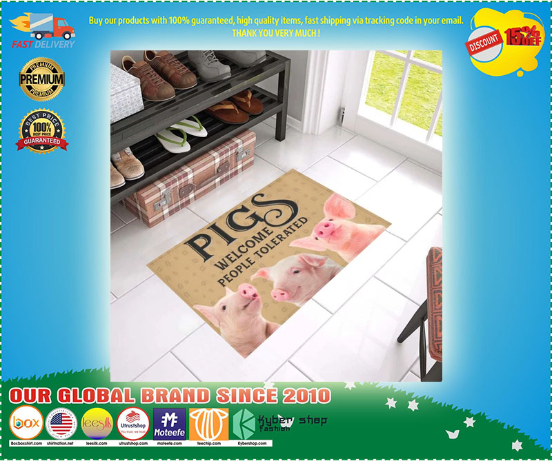 Pigs Welcome People Tolerated Doormat 2