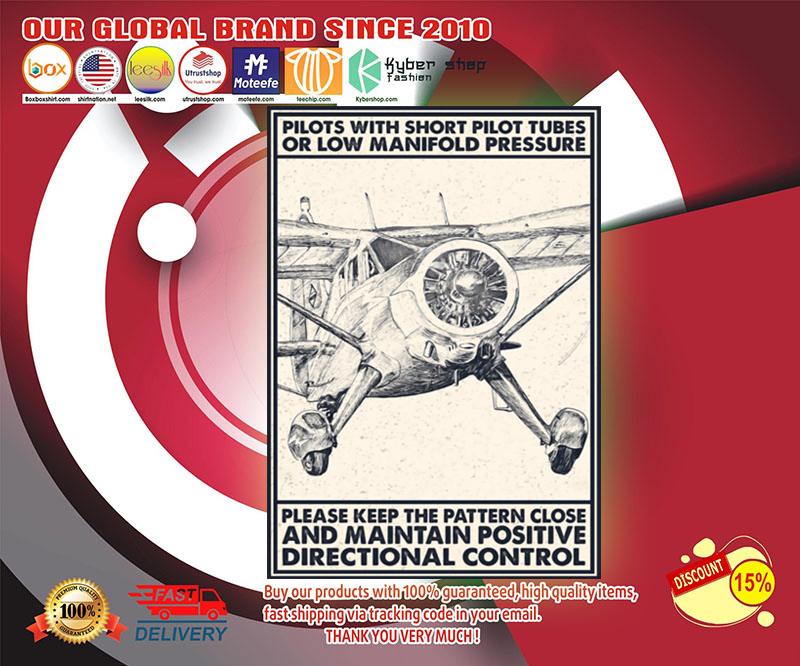 Pilots with short pilot tubes or low manifold pressure poster 4