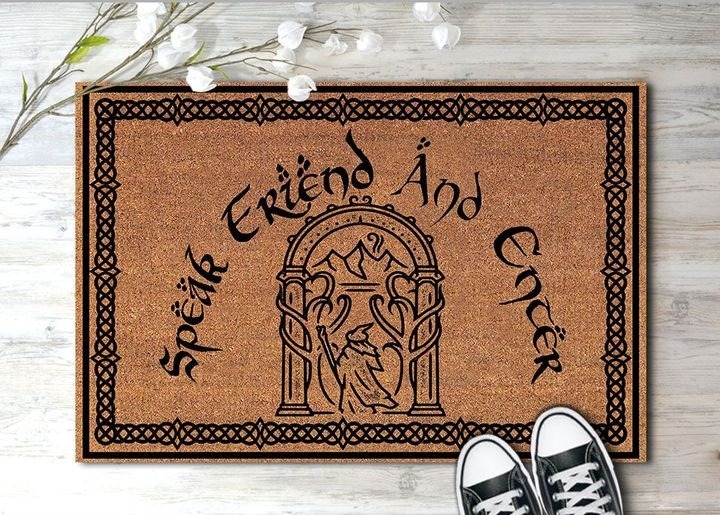 Lord of the rings speak friend and enter doormat