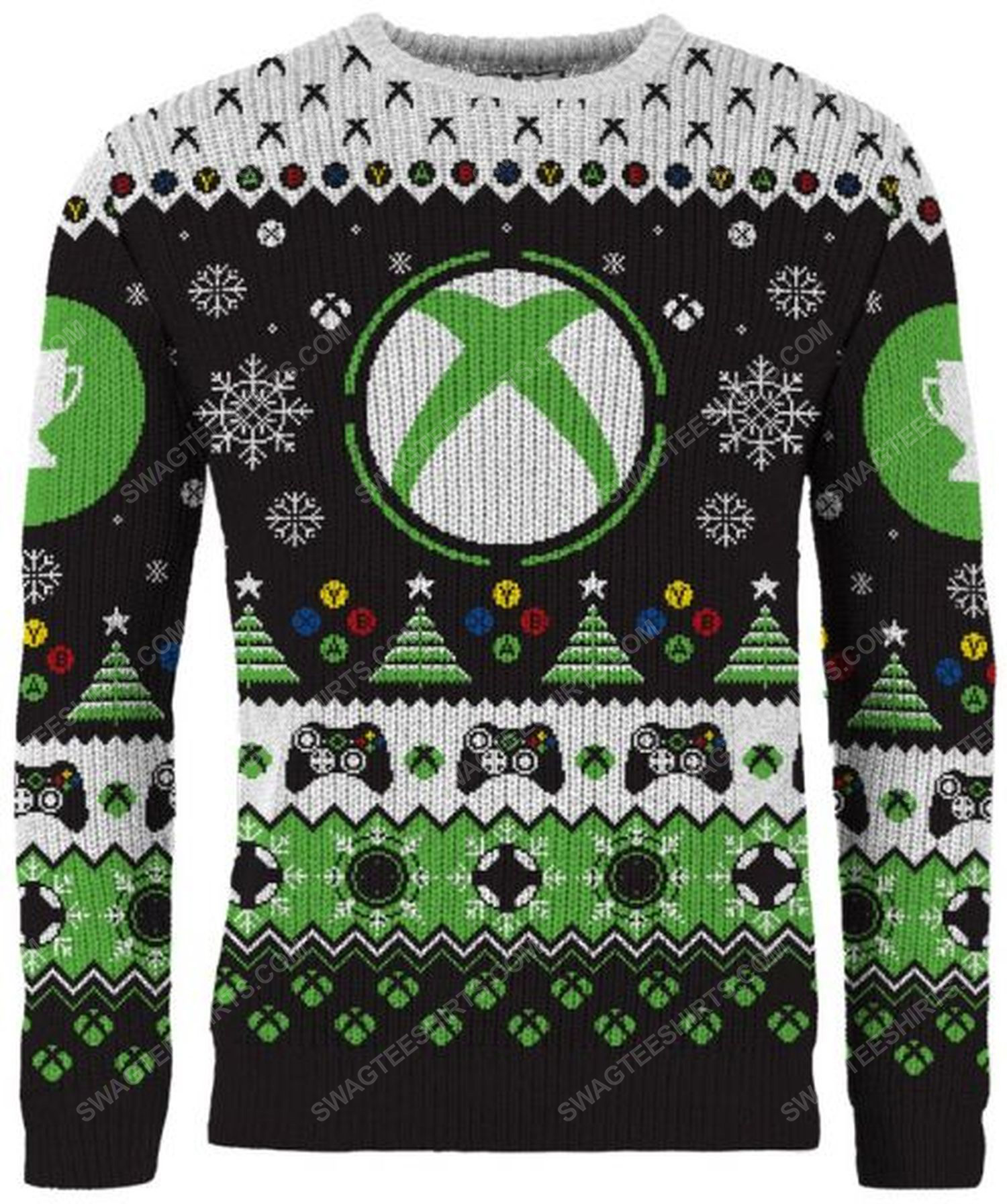 [special edition] Christmas holiday xbox full print ugly christmas sweater – maria