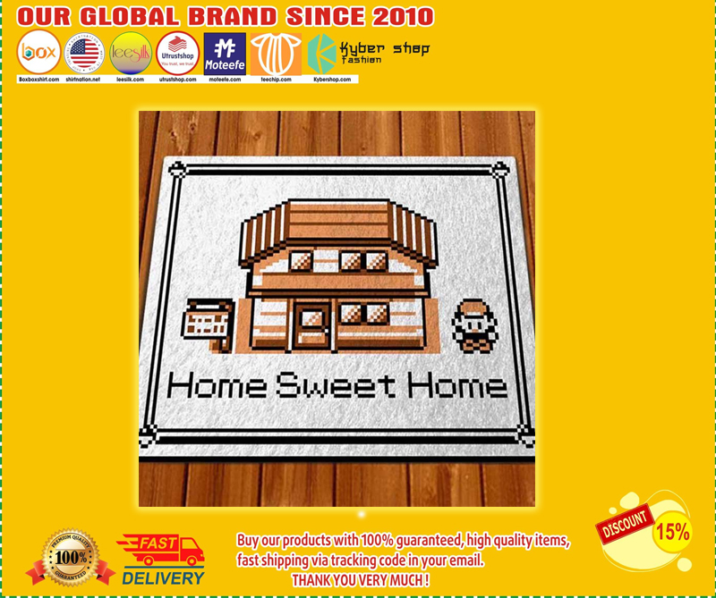 Pokemon game home sweet home doormat 2