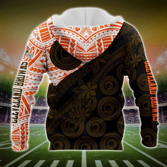 Polynesia Cleveland Browns 3d shirt, hoodie 2