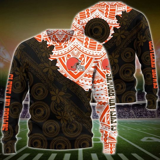 Polynesia Cleveland Browns 3d shirt, hoodie 6