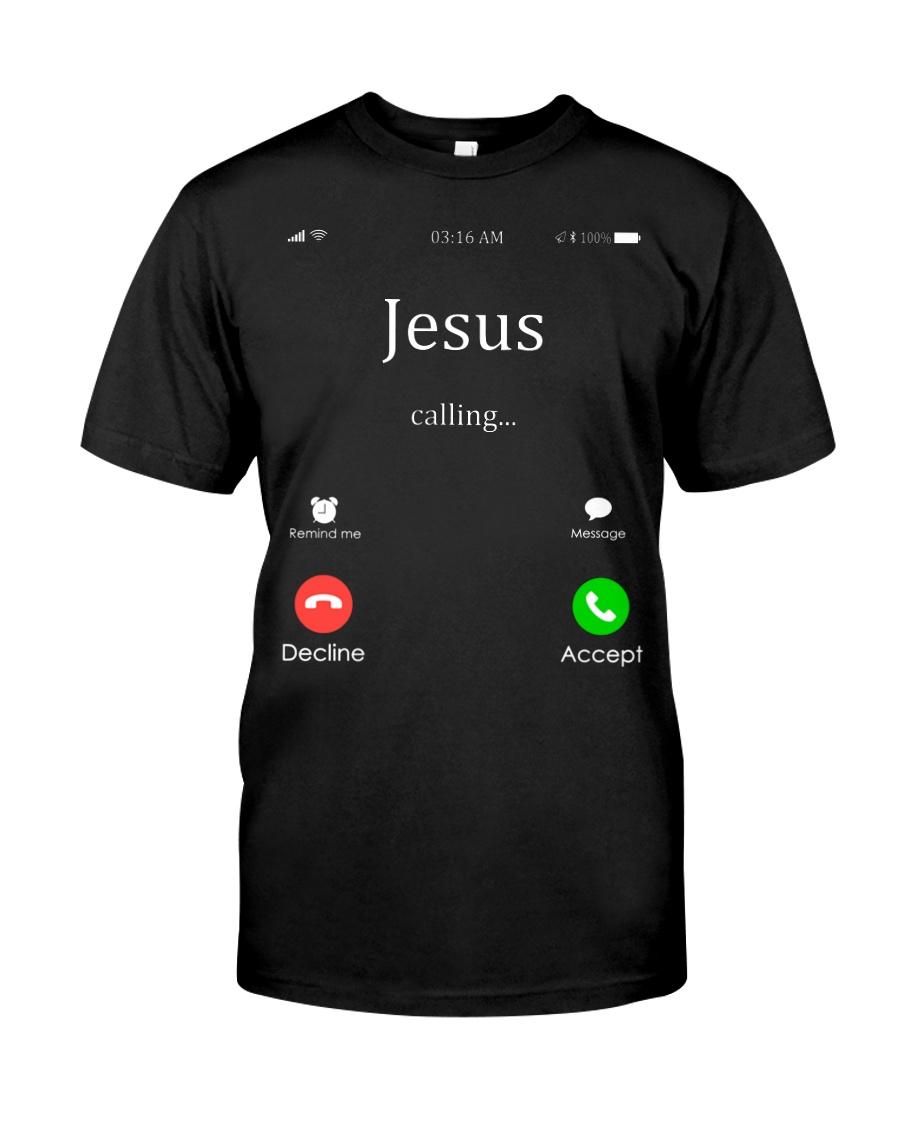 Jesus Is Calling Remind Me Message Decline Accept shirt