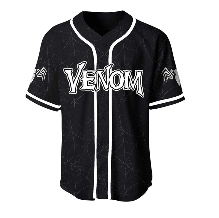 Venom Custom Name Baseball Jersey Shirt2