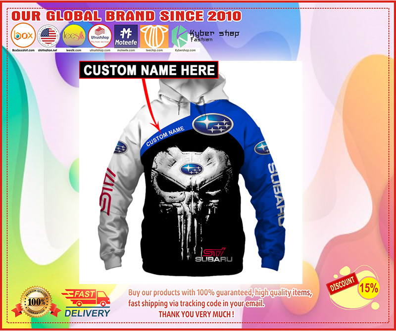 Skull Subara 3d hoodie custom personalized name