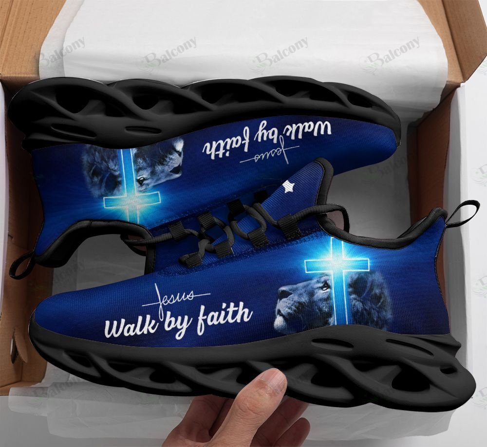 Jesus Lion walk by faith clunky max soul yeezy shoes 1