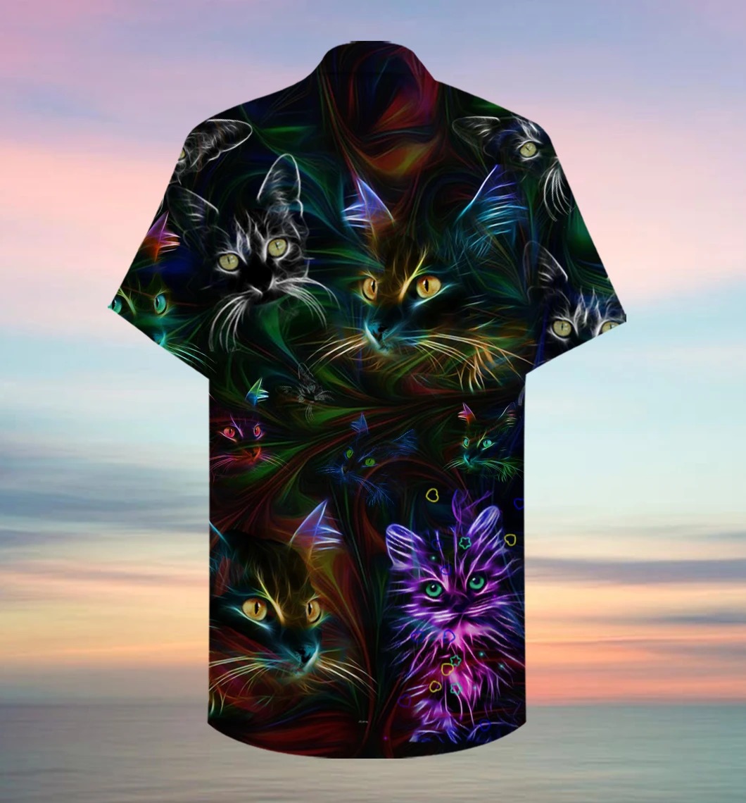 Cat Hawaiian shirt1