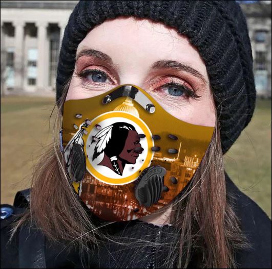 Washington Redskins filter activated carbon face mask
