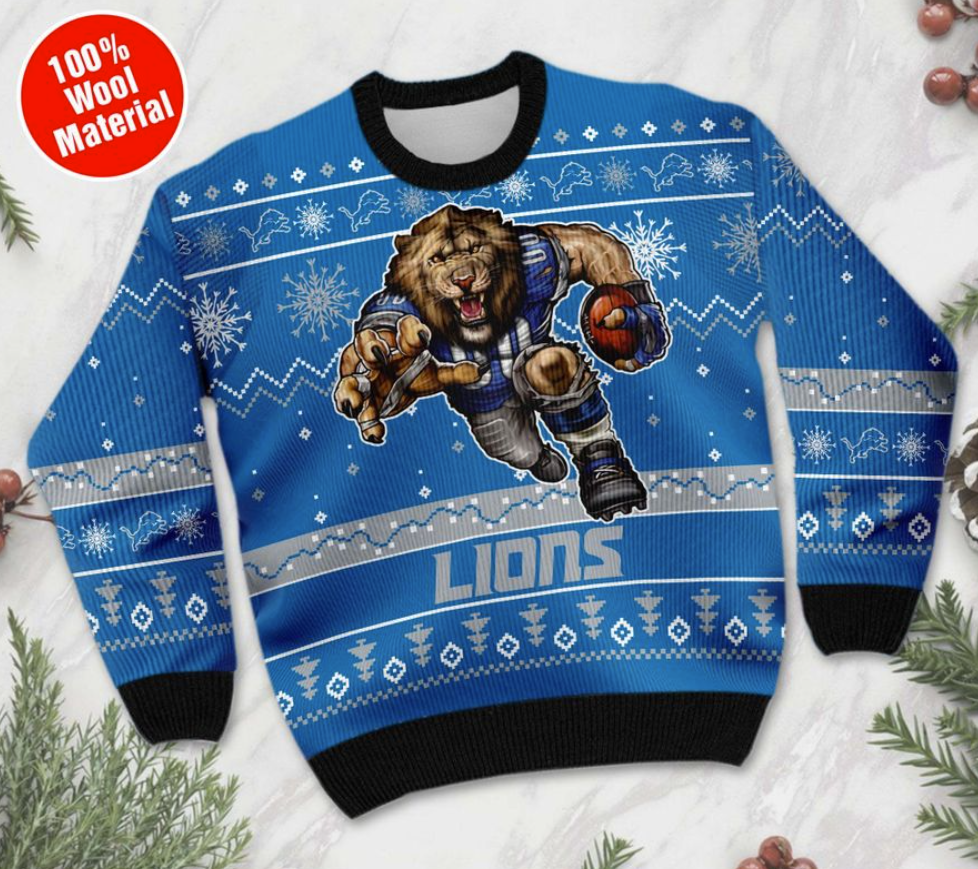 Detroit Lions ugly sweater 1