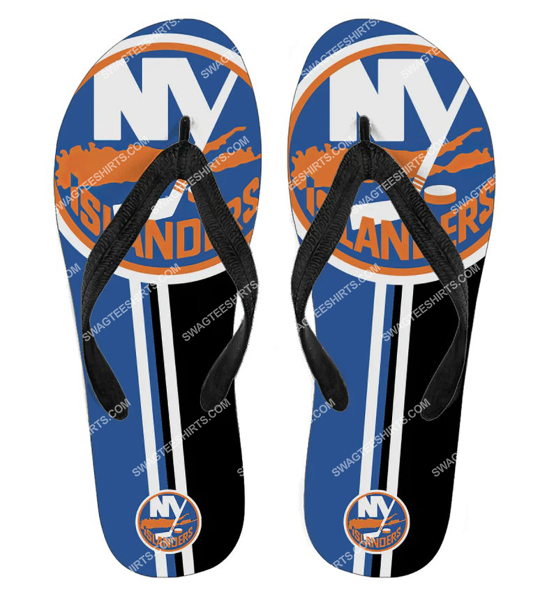 [special edition] national hockey league new york islanders full printing flip flops – maria