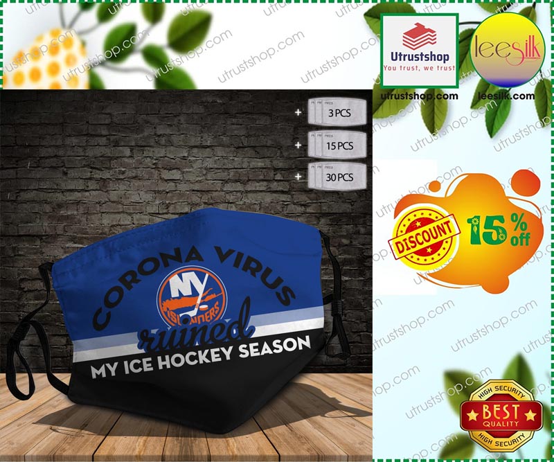 New York Islanders Corona virus ruined My Ice Hockey Season 3d face mask