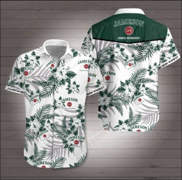 Jameson Irish Whiskey logo hawaiian shirt