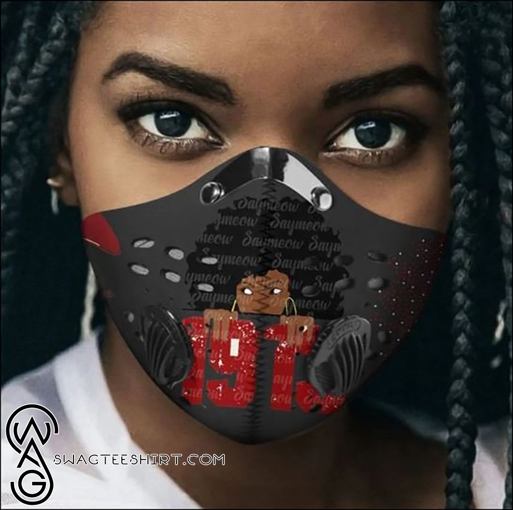 Delta sigma theta sorority 1913 black girl filter activated carbon face mask