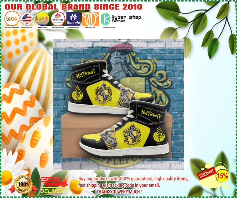 Hufflepuff Harry Potter high top sneaker shoes 2