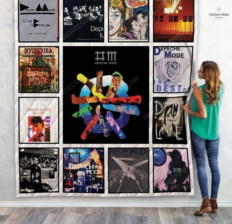[special edition] Vintage depeche mode albums cover rock band full printing quilt – maria