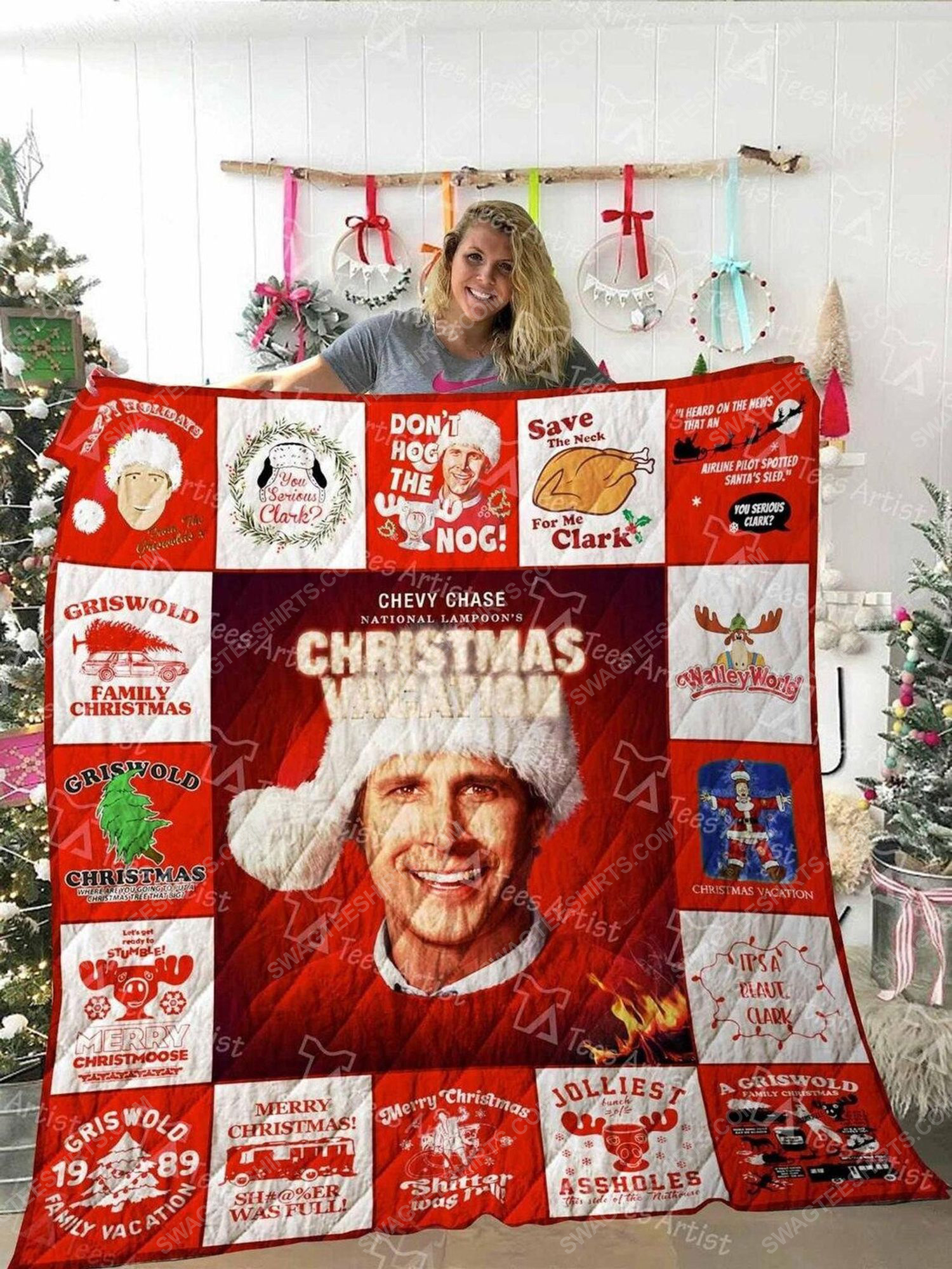 [special edition] National lampoons christmas vacation griswold christmas blanket – maria
