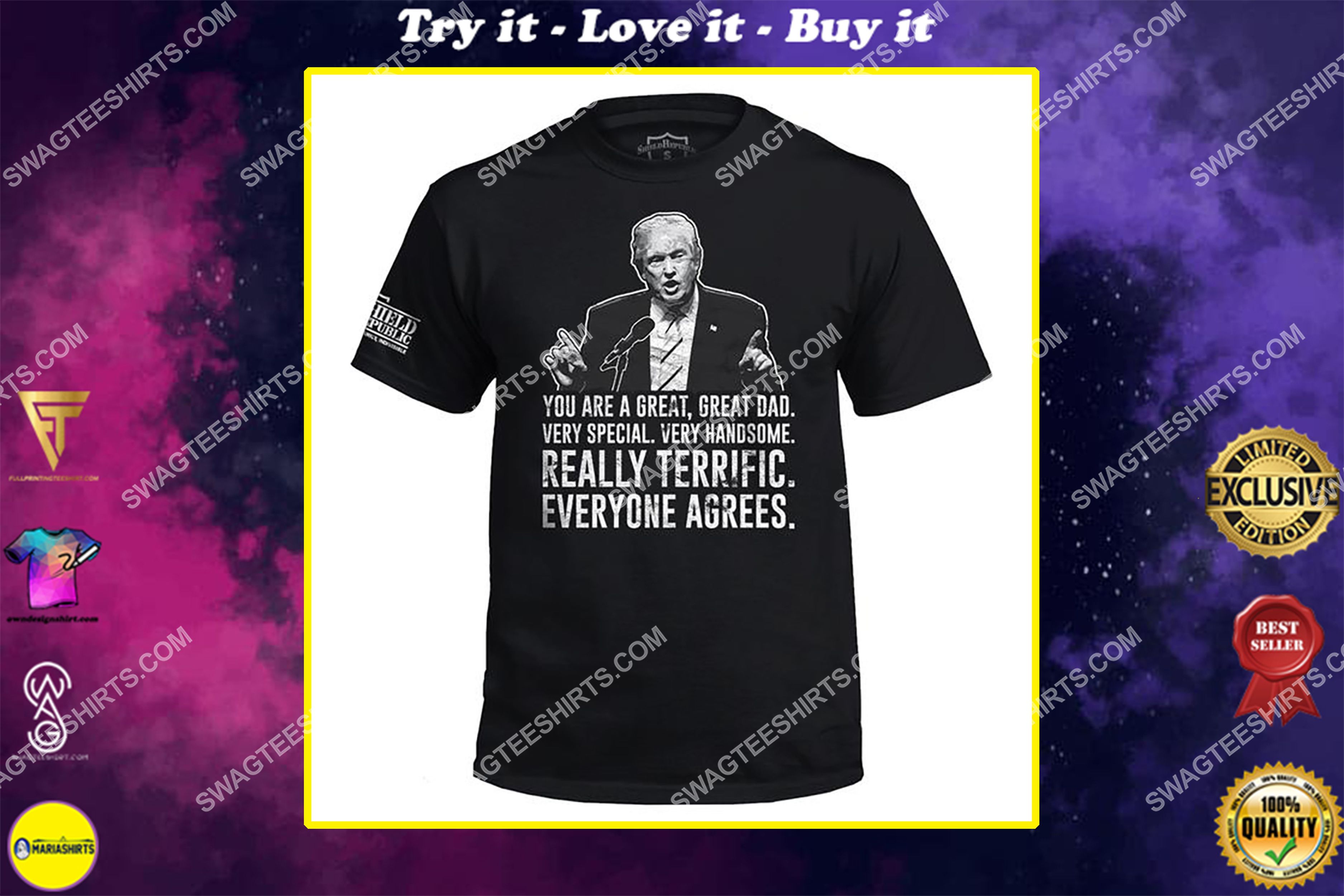 [special edition] you are a great dad donald trump father’s day shirt – maria