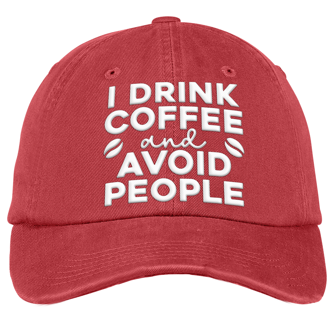 I drink coffee and avoid people hat cap 3